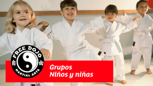 entrenamiento de artes marciales para niños