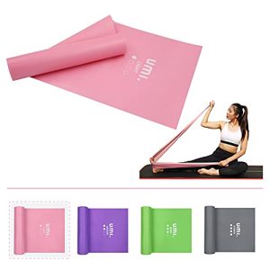 Amazon Brand – Umi Bandas Elásticas Banda de Resistencia de Fitness Yoga Pilates,para Hombres y Mujeres Bandas Ejercicio (Rosa, 1.5M)