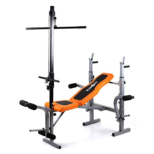 Klarfit-Ultimate-Gym-3500-banco-musculacion-banco-de-pesas-maquina-multifuncion-musculacion-Curler-de-brazos-y-piernas-ajustable-Soporte-de-pesas-ajustable-Carga-maxima-de-250-kg-0-5