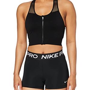 Nike W NP 365 Short 3″ Shorts, Womens, Black/(White), Medium