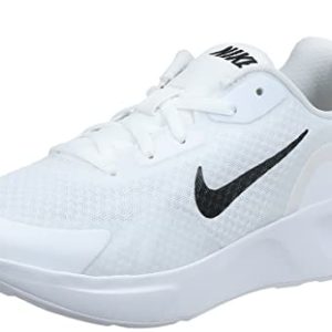 Nike Wearallday, Zapatillas de Running Mujer, White Black Logo, 36.5 EU