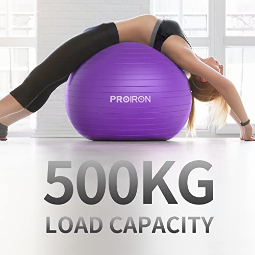 PROIRON-Pelota-de-Pilates-Fitness-Yoga-Embarazo-Deporte-Fitball-para-Ejercicios-Gimnasia-556575cm-Anti-pinchazos-Incluye-Inflador-0-4