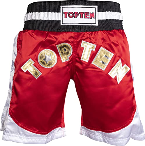 TopTen-1865-4200-Pantalones-Cortos-para-Aficionados-al-futbol-Rojo-y-Blanco-XX-Large-Unisex-Adulto-0