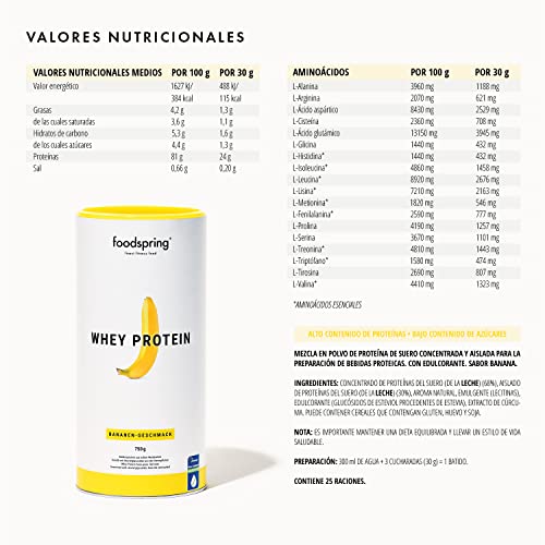 foodspring-Whey-Proteina-Polvo-Banana-24g-de-proteina-para-construccion-muscular-perfectamente-soluble-leche-de-libre-pastoreo-rica-en-BCAAs-y-EAAs-750g-0-3